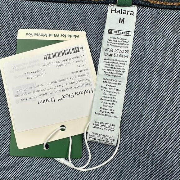 Halara Dress Womens Medium Blue Flex Denim Halter Mini Festival Country Concert - Picture 7 of 12